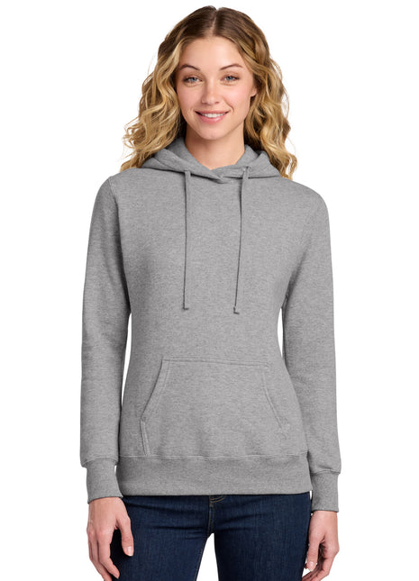 Port & Co™ Women's Core Fleece Pullover Hooded Sweatshirt LPC78H - Athletic Heather | Port & Co