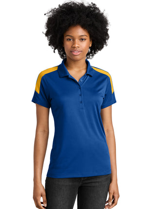 Sport-Tek® Women's Competitor™ United Polo LST104 - True Royal/ Gold | Sport-Tek