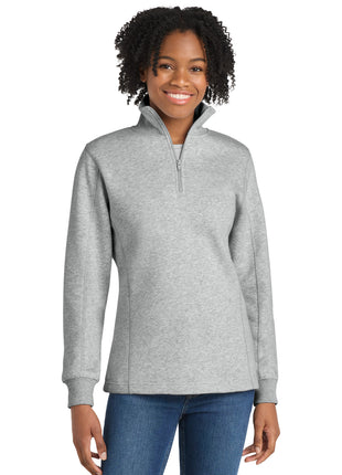 Sport-Tek® Women's 1/4-Zip Sweatshirt. LST253 - Athletic Heather | Sport-Tek