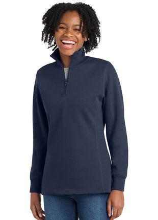Sport-Tek® Women's 1/4-Zip Sweatshirt. LST253 - True Navy | Sport-Tek