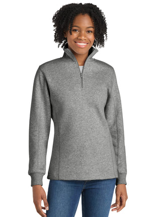 Sport-Tek® Women's 1/4-Zip Sweatshirt. LST253 - Vintage Heather | Sport-Tek