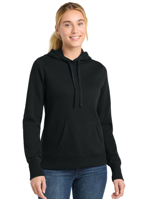 Sport-Tek® Women's Pullover Hooded Sweatshirt. LST254 - Black | Sport-Tek