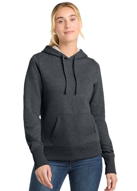 Sport-Tek® Women's Pullover Hooded Sweatshirt. LST254 - Graphite Heather | Sport-Tek