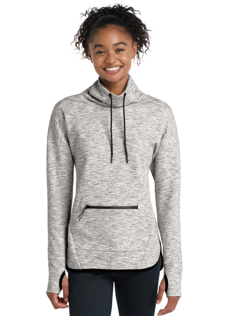 Sport-Tek® Women's Triumph Cowl Neck Pullover LST280 - Athletic Heather | Sport-Tek