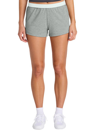 Sport-Tek® Women's Jersey Knit Squad Short LST311 - Heather Grey | Sport-Tek