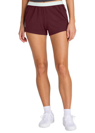 Sport-Tek® Women's Jersey Knit Squad Short LST311 - Maroon | Sport-Tek