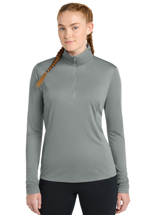 Sport-Tek® Women's PosiCharge® Competitor™ 1/4-Zip Pullover. LST357 - Grey Concrete | Sport-Tek