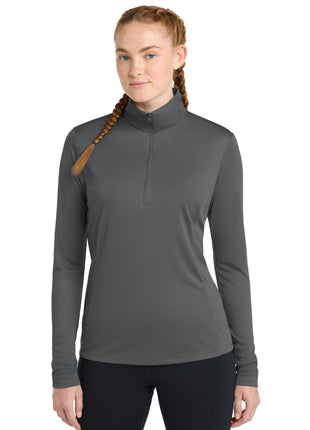 Sport-Tek® Women's PosiCharge® Competitor™ 1/4-Zip Pullover. LST357 - Iron Grey | Sport-Tek