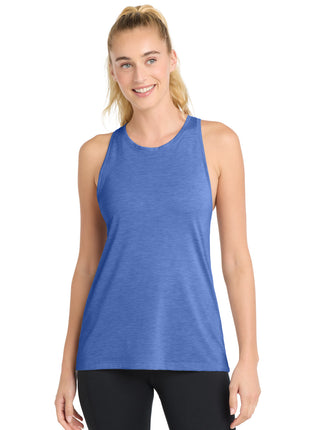 Sport-Tek ® Women's PosiCharge ® Tri-Blend Wicking Tank. LST402 - True Royal Heather | Sport-Tek