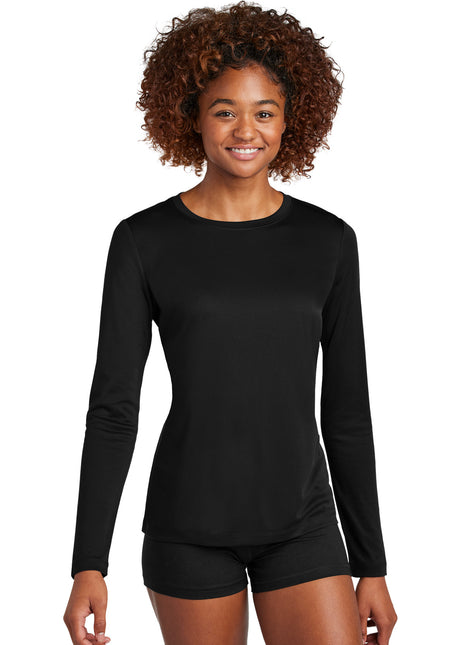 Sport-Tek® Women's Posi-UV® Pro Long Sleeve LST420LS - Black | Sport-Tek