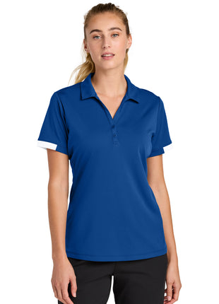 Sport-Tek® Women's Club Colorblock Polo LST444 - True Royal/ White | Sport-Tek