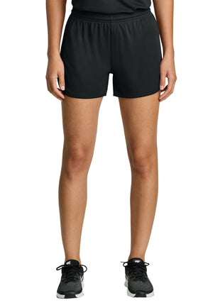 Sport-Tek® Women's Club 3" Track Short LST447 - Black | Sport-Tek