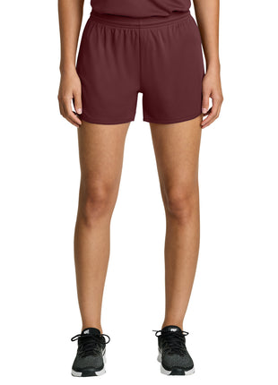 Sport-Tek® Women's Club 3" Track Short LST447 - Maroon | Sport-Tek