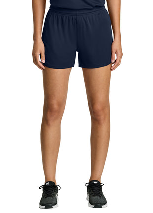 Sport-Tek® Women's Club 3" Track Short LST447 - True Navy | Sport-Tek