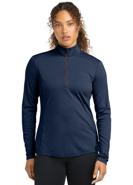Sport-Tek ® Women's Endeavor 1/2-Zip Pullover. LST469 - Dark Royal Heather | Sport-Tek