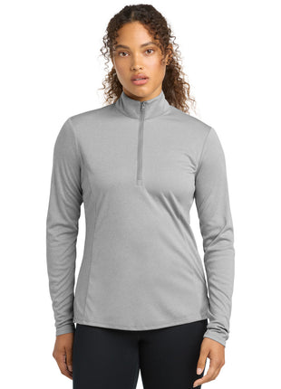 Sport-Tek ® Women's Endeavor 1/2-Zip Pullover. LST469 - Light Grey Heather | Sport-Tek