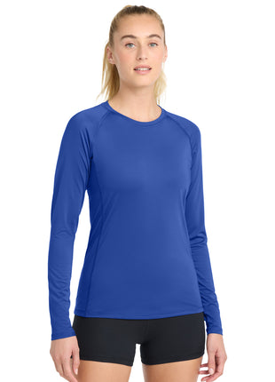 Sport-Tek ® Women's Long Sleeve Rashguard Tee. LST470LS - True Royal | Sport-Tek