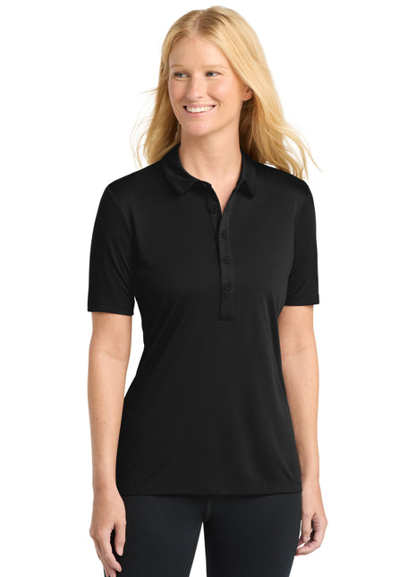 Sport-Tek® Women's Posi-UV ® Pro Polo.  LST520 - Black | Sport-Tek