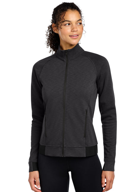 Sport-Tek® Women's PosiCharge® Strive Full-Zip LST570 - Black | Sport-Tek
