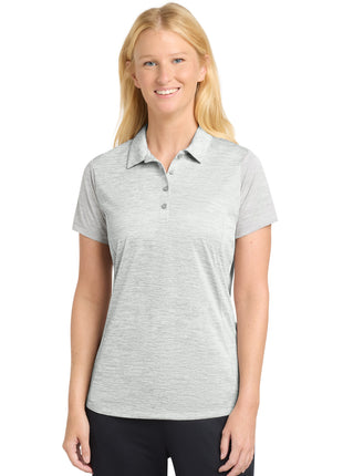 Sport-Tek ® Women's PosiCharge ® Electric Heather Polo. LST590 - Silver Electric | Sport-Tek