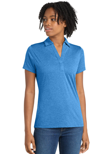 Sport-Tek® Women's Heather Contender™ Polo. LST660 - Blue Wake Heather | Sport-Tek