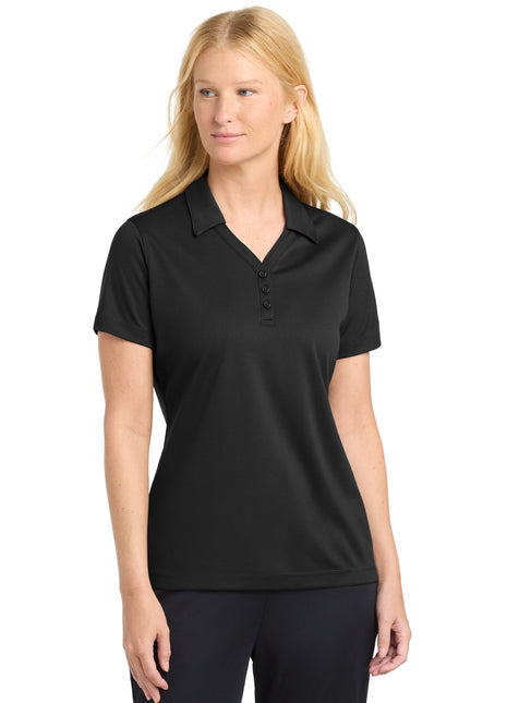 Sport-Tek® Women's PosiCharge® Micro-Mesh Polo. LST680 - Black | Sport-Tek