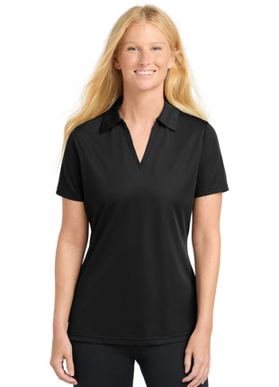 Sport-Tek® Women's PosiCharge® Active Textured Polo. LST690 - Black | Sport-Tek