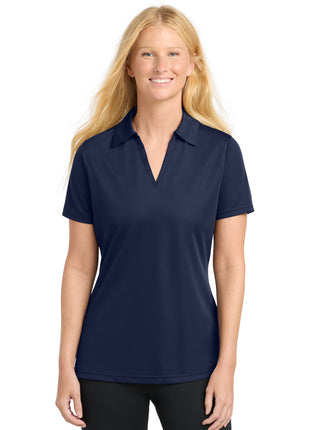 Sport-Tek® Women's PosiCharge® Active Textured Polo. LST690 - True Navy | Sport-Tek
