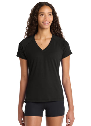 Sport-Tek® Women's Ultimate Performance V-Neck. LST700 - Black | Sport-Tek