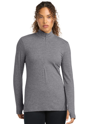Sport-Tek® Women's Exchange 1.5 Long Sleeve 1/2-Zip LST711 - Grey Heather | Sport-Tek