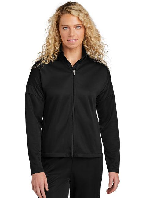 Sport-Tek® Women's Travel Full-Zip Jacket LST800 - Black/ Black | Sport-Tek
