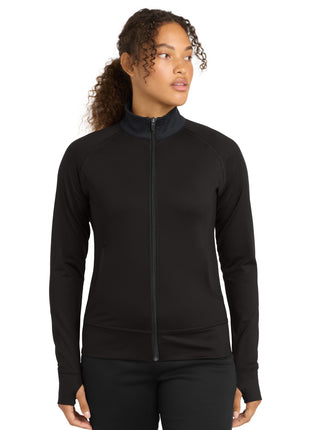 Sport-Tek® Women's NRG Fitness Jacket. LST885 - Black | Sport-Tek