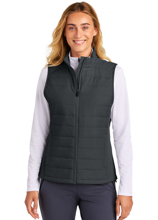 Sport-Tek® Women's Teknical Hybrid Vest LST941 - Iron Grey | Sport-Tek