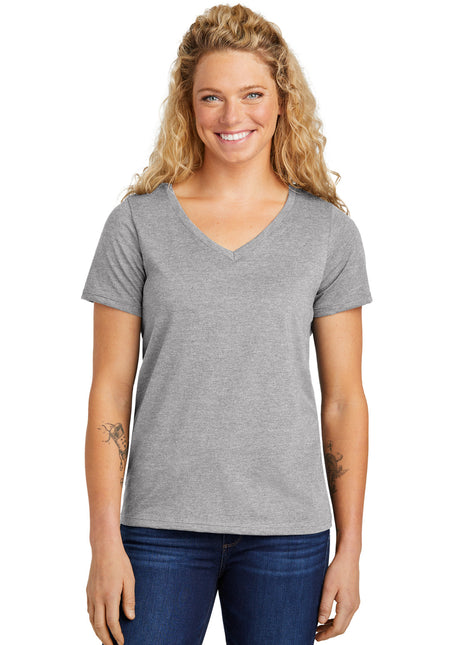 Volunteer Knitwear™ Women's Daily V-Neck Tee LVL45V - Athletic Heather | Volunteer Knitwear
