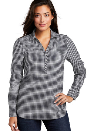 Port Authority ® Ladies City Stretch Tunic LW680 - Graphite/ White | Port Authority