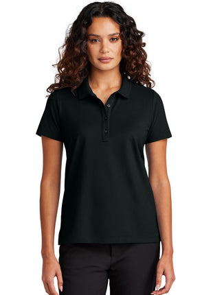Mercer+Mettle® Women's Stretch Pique Polo MM1005 - Deep Black | Mercer+Mettle