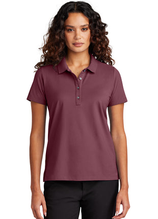Mercer+Mettle® Women's Stretch Pique Polo MM1005 - Rosewood | Mercer+Mettle
