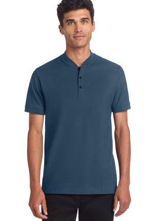 Mercer+Mettle® Stretch Pique Henley MM1008 - Insignia Blue | Mercer+Mettle