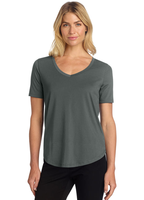 Mercer+Mettle® Women's Stretch Jersey Relaxed Scoop MM1017 - Anchor Grey | Mercer+Mettle