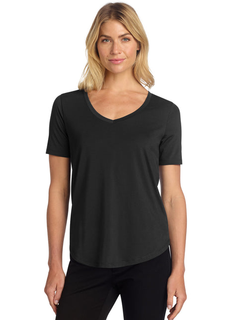Mercer+Mettle® Women's Stretch Jersey Relaxed Scoop MM1017 - Deep Black | Mercer+Mettle