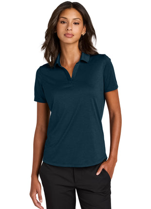 Mercer+Mettle® Women's Recharge Jersey Polo MM1021 - Insignia Blue Heather | Mercer+Mettle