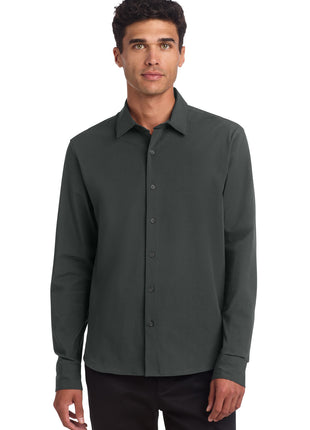 Mercer+Mettle® Long Sleeve Stretch Woven Shirt MM2000 - Anchor Grey | Mercer+Mettle