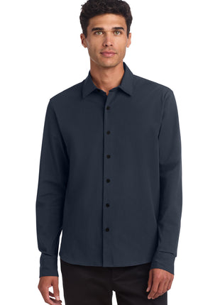 Mercer+Mettle® Long Sleeve Stretch Woven Shirt MM2000 - Night Navy | Mercer+Mettle