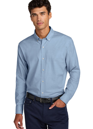 Mercer+Mettle® Long Sleeve Modern Oxford Shirt MM2002 - Cobalt | Mercer+Mettle