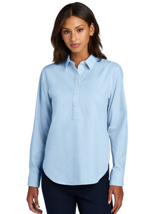 Mercer+Mettle® Women's Long Sleeve Modern Oxford Shirt MM2003 - Light Blue | Mercer+Mettle