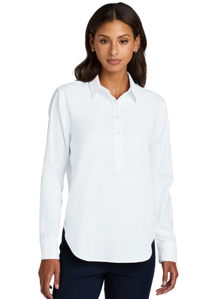 Mercer+Mettle® Women's Long Sleeve Modern Oxford Shirt MM2003 - White | Mercer+Mettle