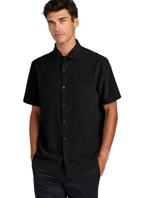 Mercer+Mettle® Short Sleeve UV Capital Tech Shirt MM2006 - Deep Black | Mercer+Mettle
