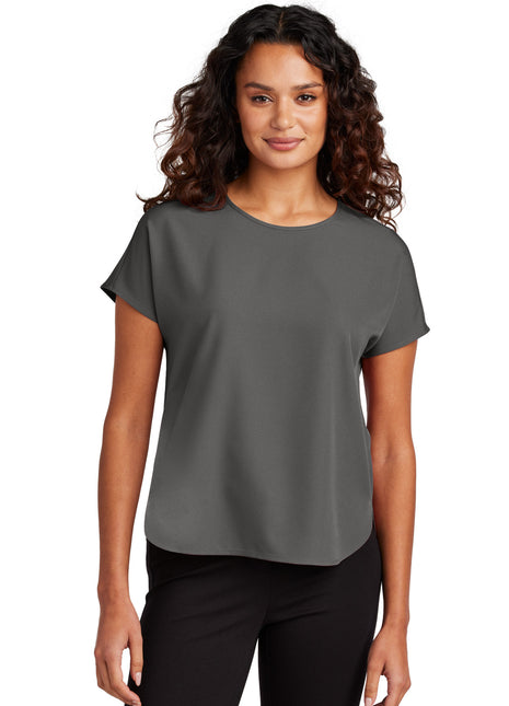 Mercer+Mettle® Women's Stretch Crepe Crew MM2015 - Anchor Grey | Mercer+Mettle