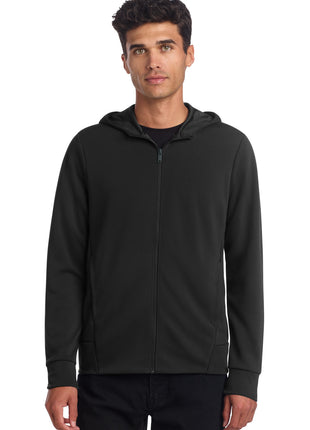 Mercer+Mettle® Double-Knit Full-Zip Hoodie MM3002 - Deep Black | Mercer+Mettle