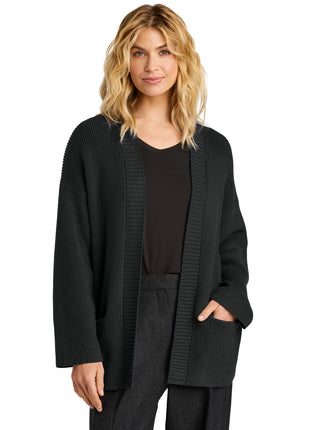 Mercer+Mettle® Women's Open Cardi MM3021 - Deep Black | Mercer+Mettle